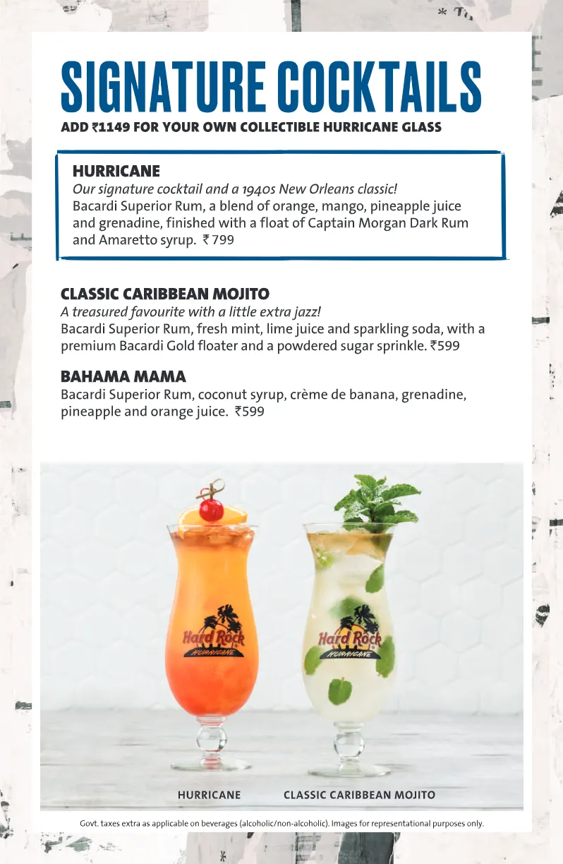 Bar Menu