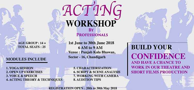 acting-workshop-punjab-kala-bhawan-chandigarh-june-2018