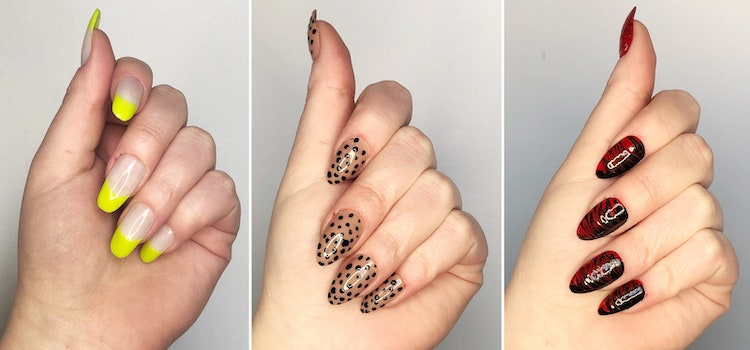 Simple but Cool Mixed Media Nail Art [TUTORIAL]