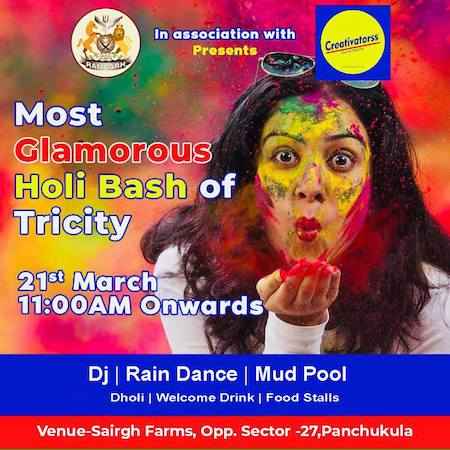 holi bash at fort ramgarh panchkula 2019