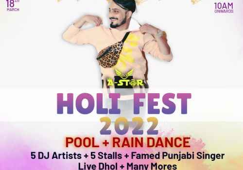 holi fest 2022 at redwood resort panchkula