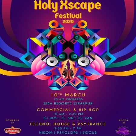 holi xscape festival ziba resorts zirakpur