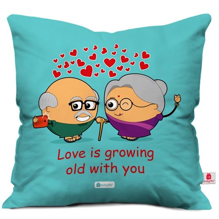 Dream of getting old with loved ones on the- Valentine Cushion