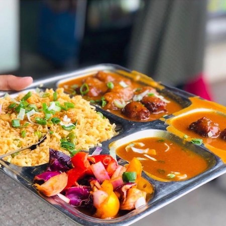 Fried Rice with Manchurian