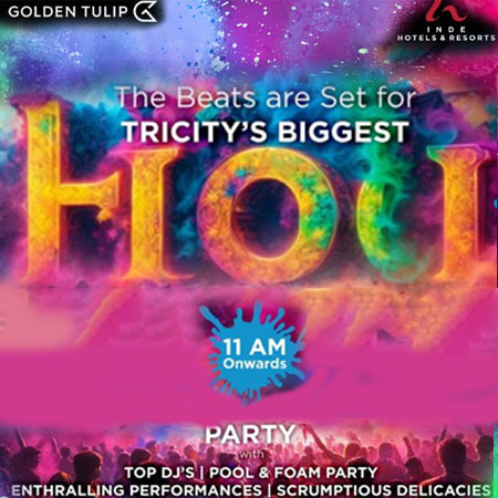 Holi Party at Golden Tulip