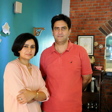 Priya and Abhay Jagat,  Backpackers Cafe