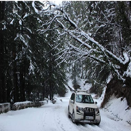 Snow Drive at Narkanda