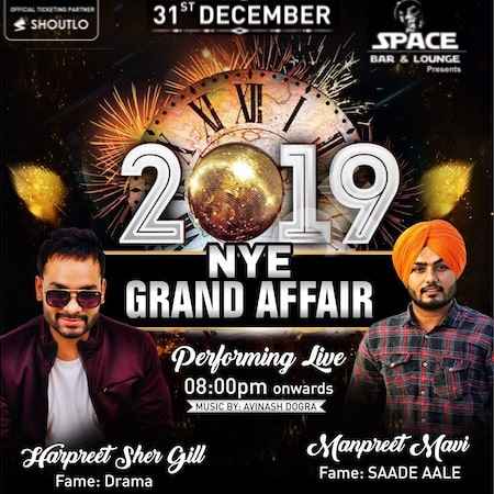 space lounge chandigarh new yeas eve