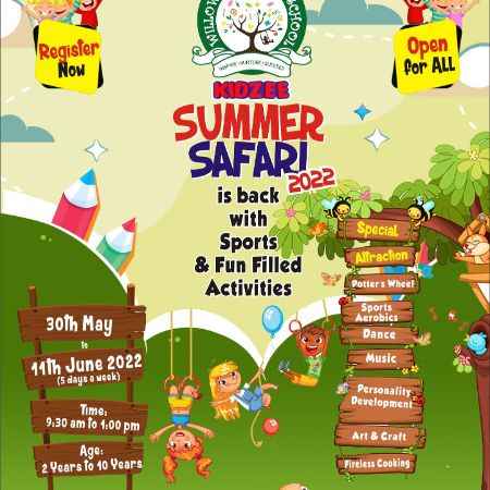 summer safari camp 2022 at wilow tree smart school panchkula