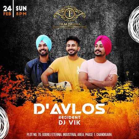 sunday night with davlos at tamzaraa chandigarh feb 2019